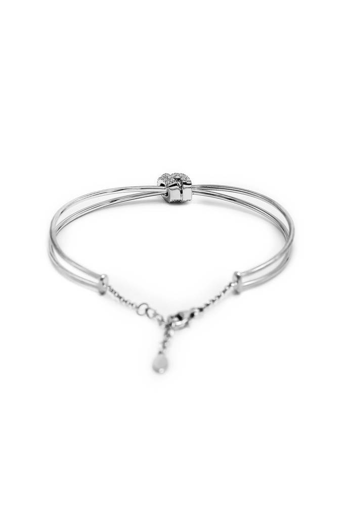 Silberry 925 Sterling Silver Knot Kada : B66