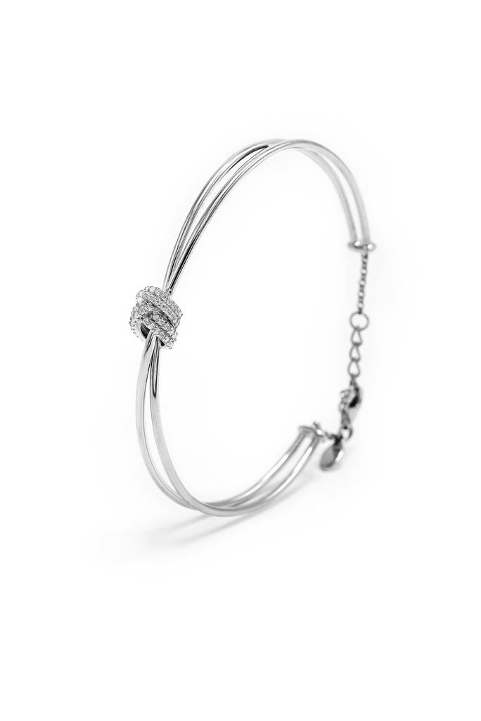 Silberry 925 Sterling Silver Knot Kada : B66