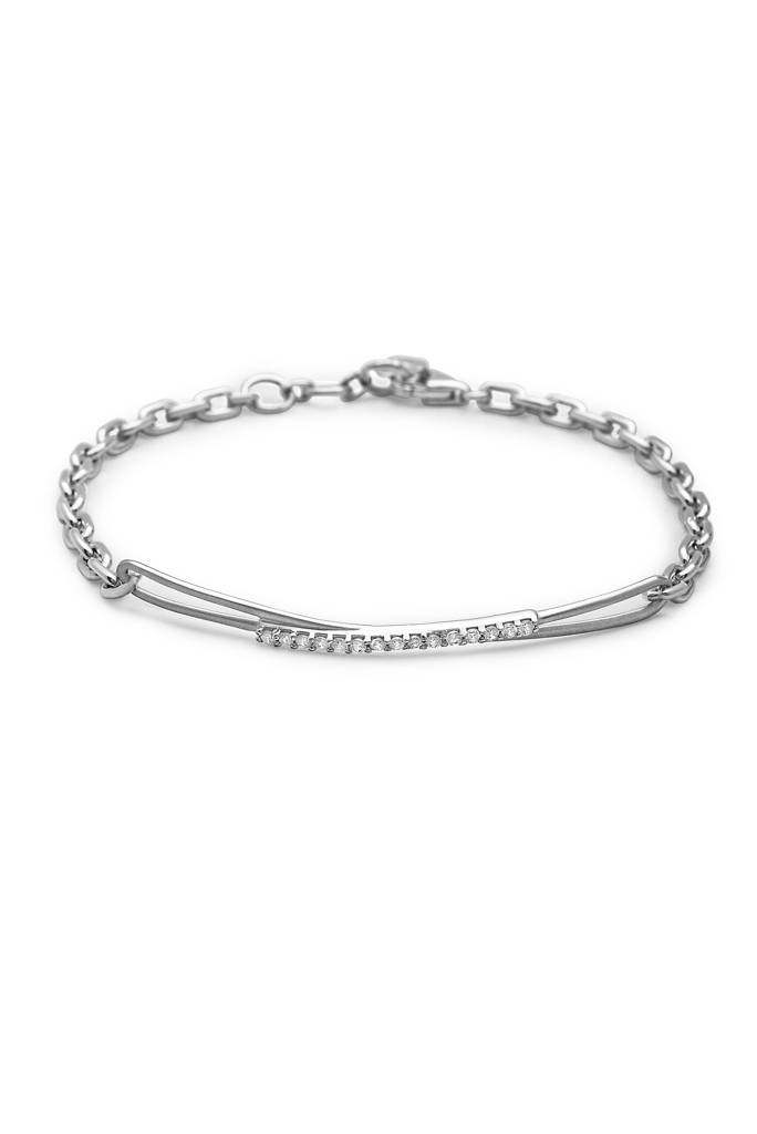 925 Sterling Silver Bridge Bracelet : B72