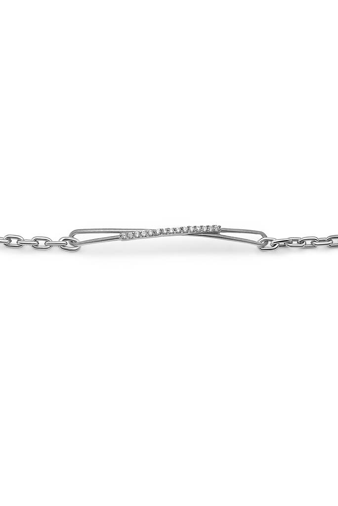 925 Sterling Silver Bridge Bracelet : B72