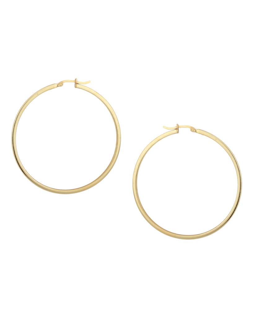 Gold-Plated Circular Hoop Earrings : B738010E