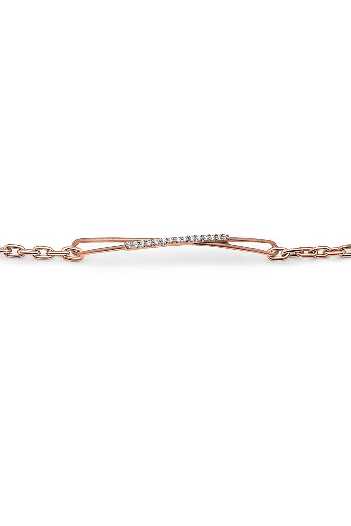 925 Sterling Silver Bridge Bracelet : B76