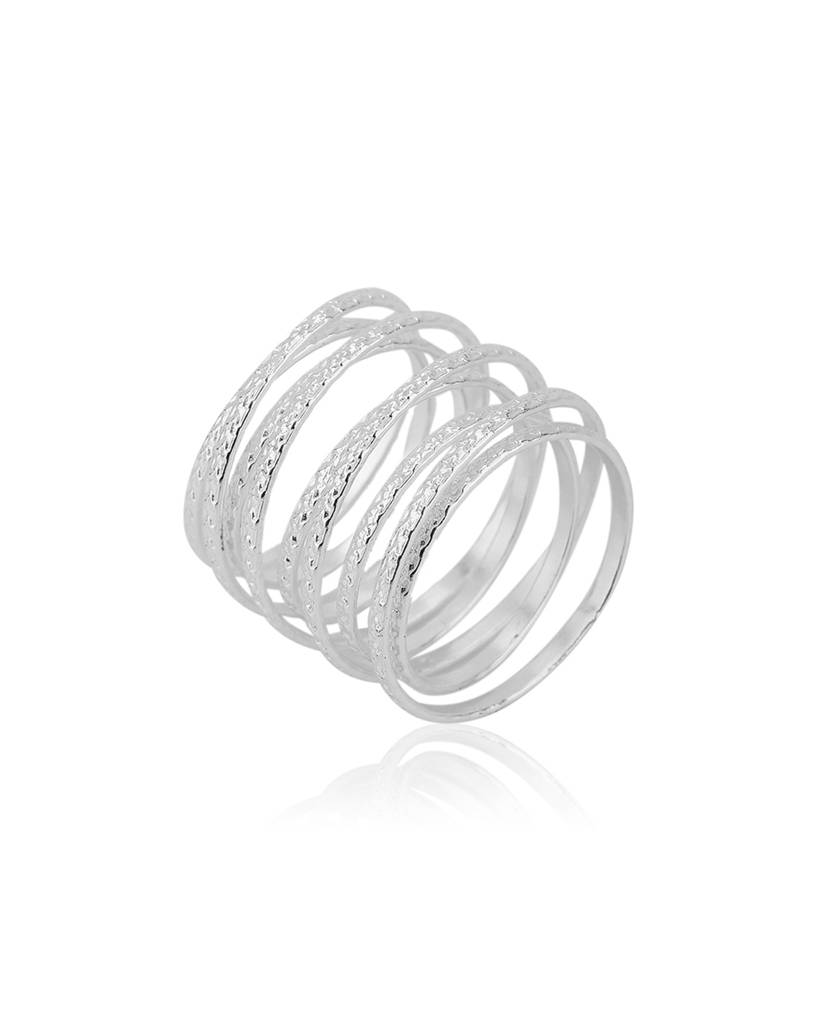 Carlton London, Women Silver-Toned Finger Ring : B790544R1