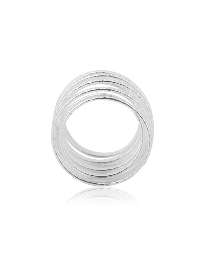 Carlton London, Women Silver-Toned Finger Ring : B790544R1