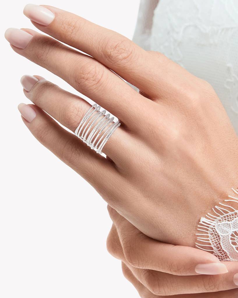 Carlton London Women Silver-Toned Finger Ring : B790548R1