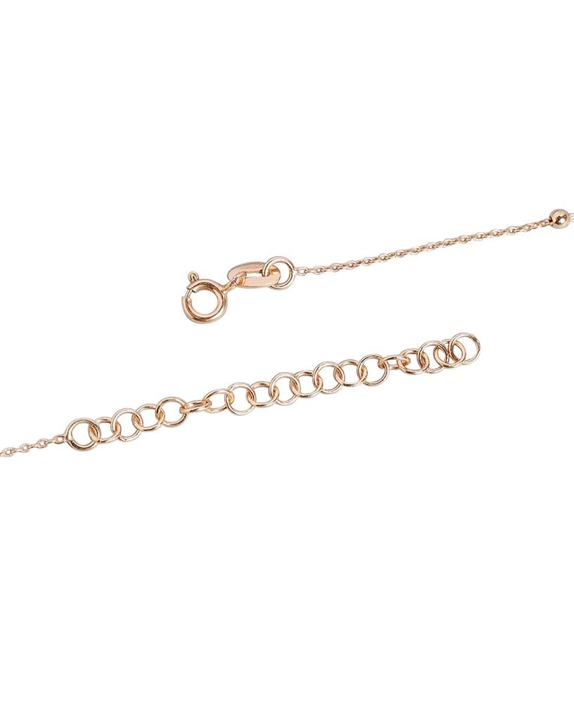 Rose Gold-Plated Heart Textured Link Chain : B854708N-2