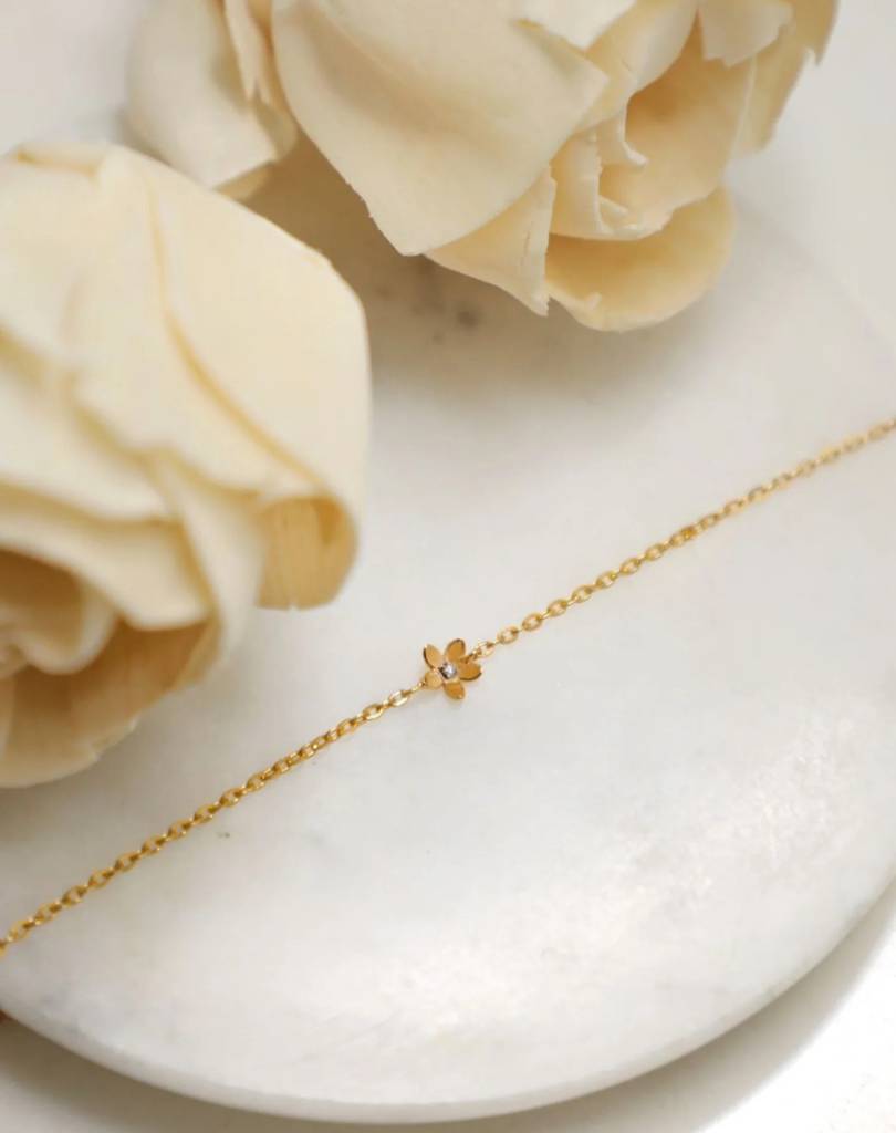Kids Little Flower Diamond Bracelet. : BA-Y-BRFD