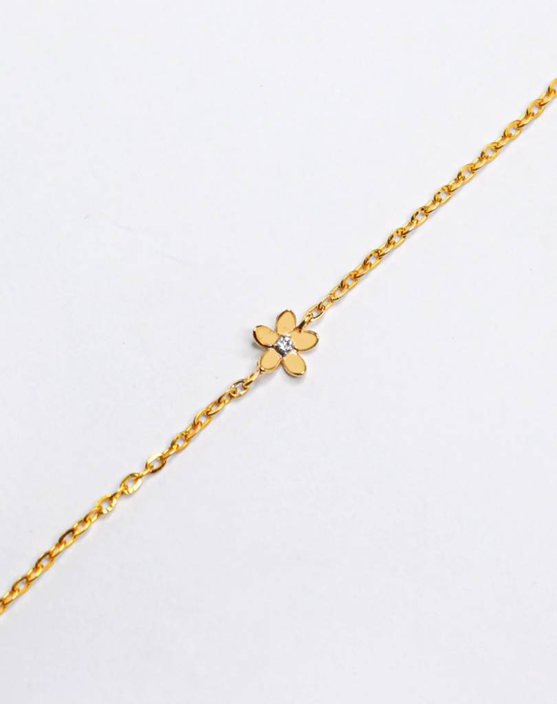 Kids Little Flower Diamond Bracelet. : BA-Y-BRFD
