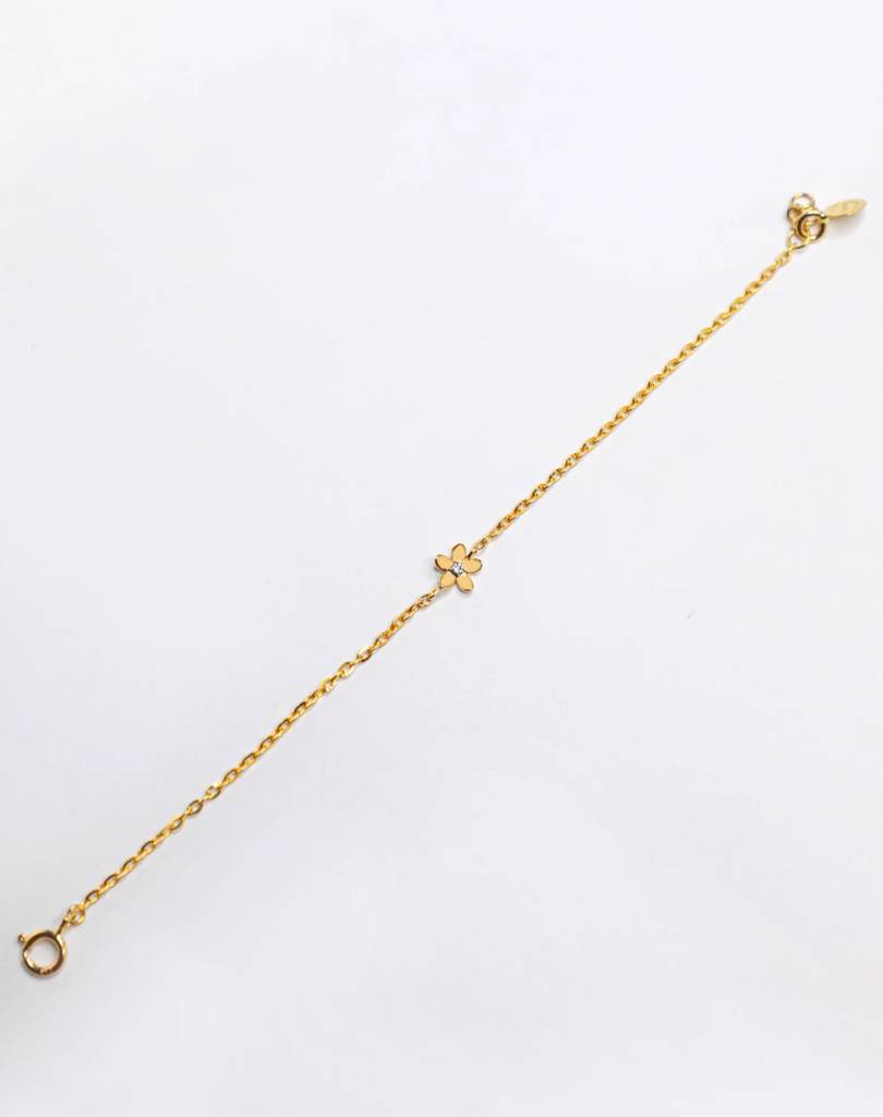 Kids Little Flower Diamond Bracelet. : BA-Y-BRFD
