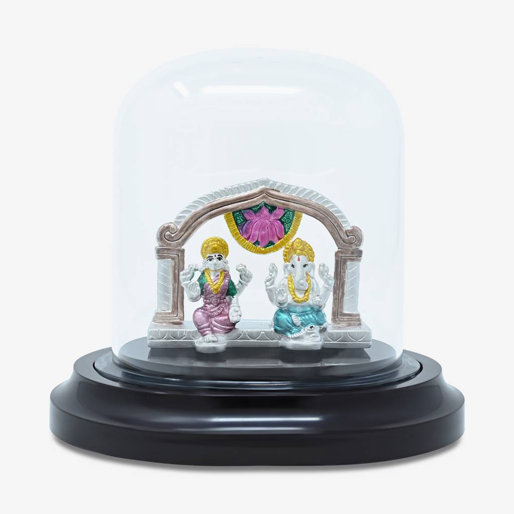 Touch925 999 Silver Lakshmi Vinayaka Splendor Idol : BAI53