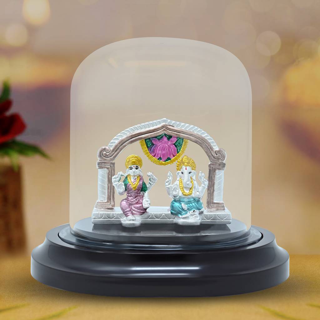 Touch925 999 Silver Lakshmi Vinayaka Splendor Idol : BAI53