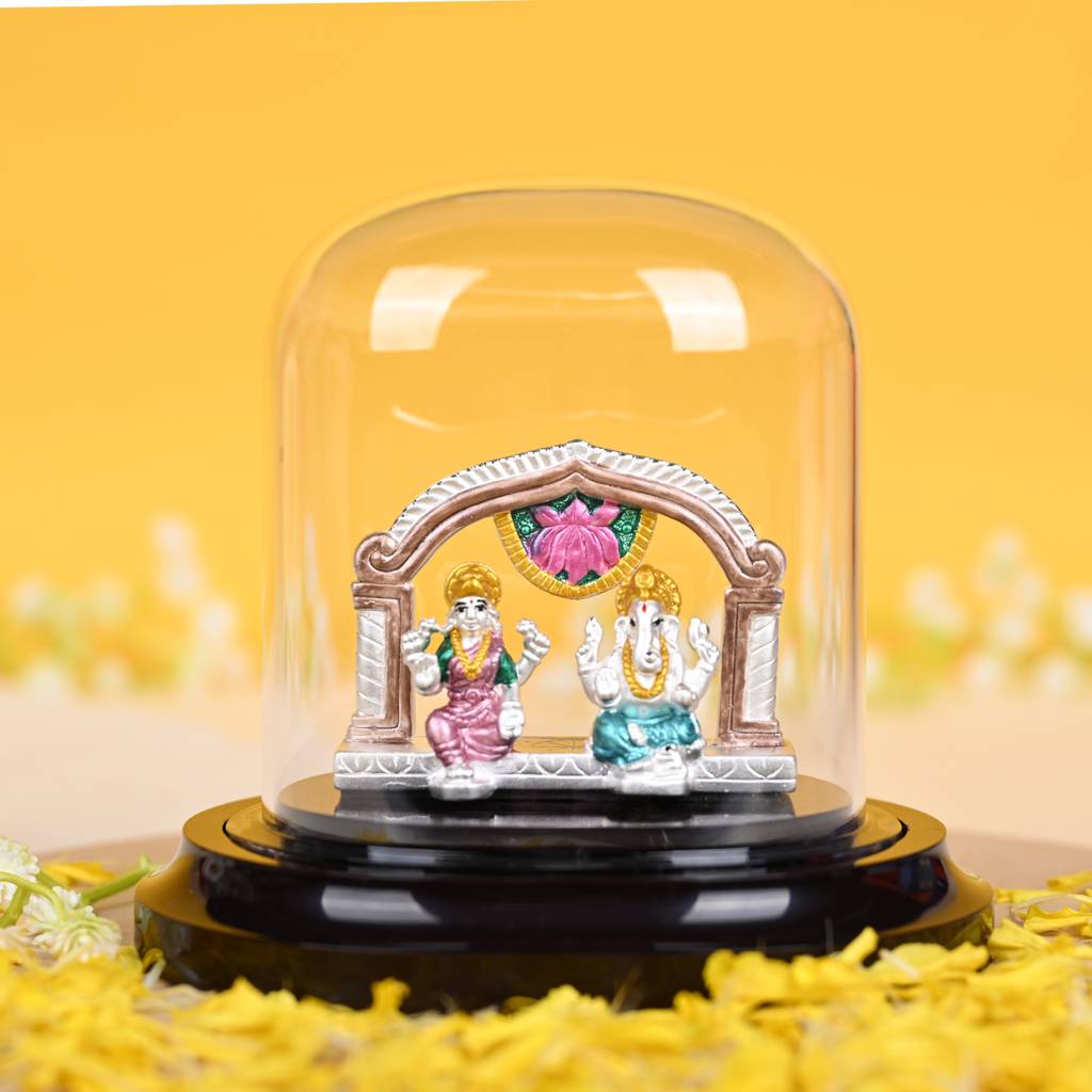 Touch925 999 Silver Lakshmi Vinayaka Splendor Idol : BAI53
