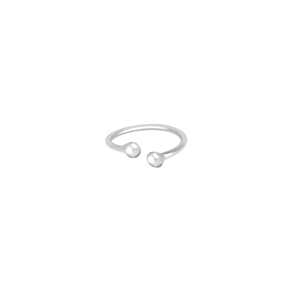 Pure Silver Beaded Bali Nose Pin : BANP518