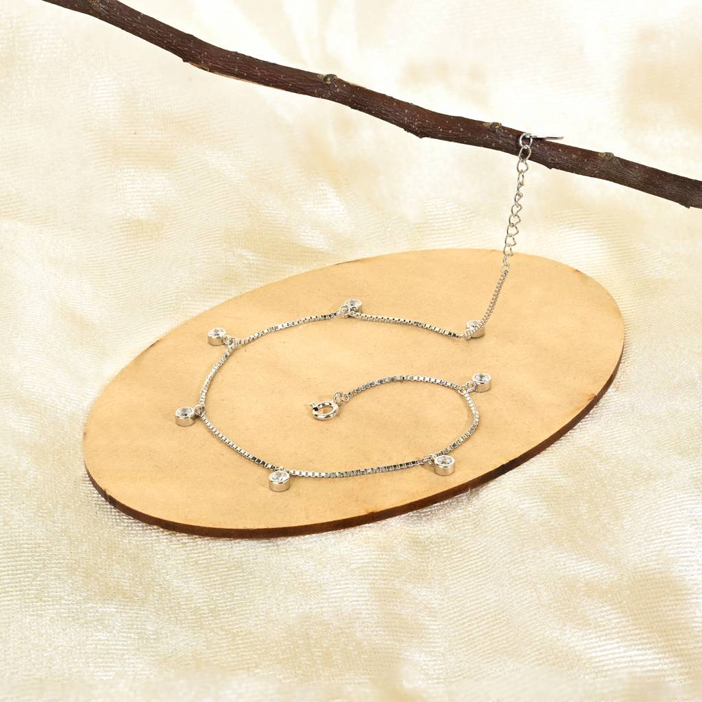 Stone Trail Charm Anklet : BAPA411