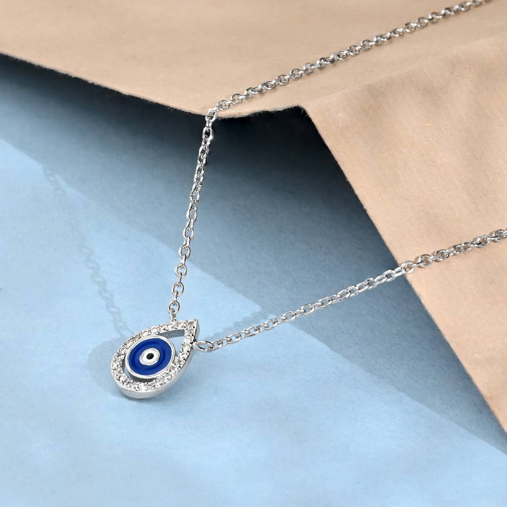 Drop Evil Eye Necklace : BBNC263