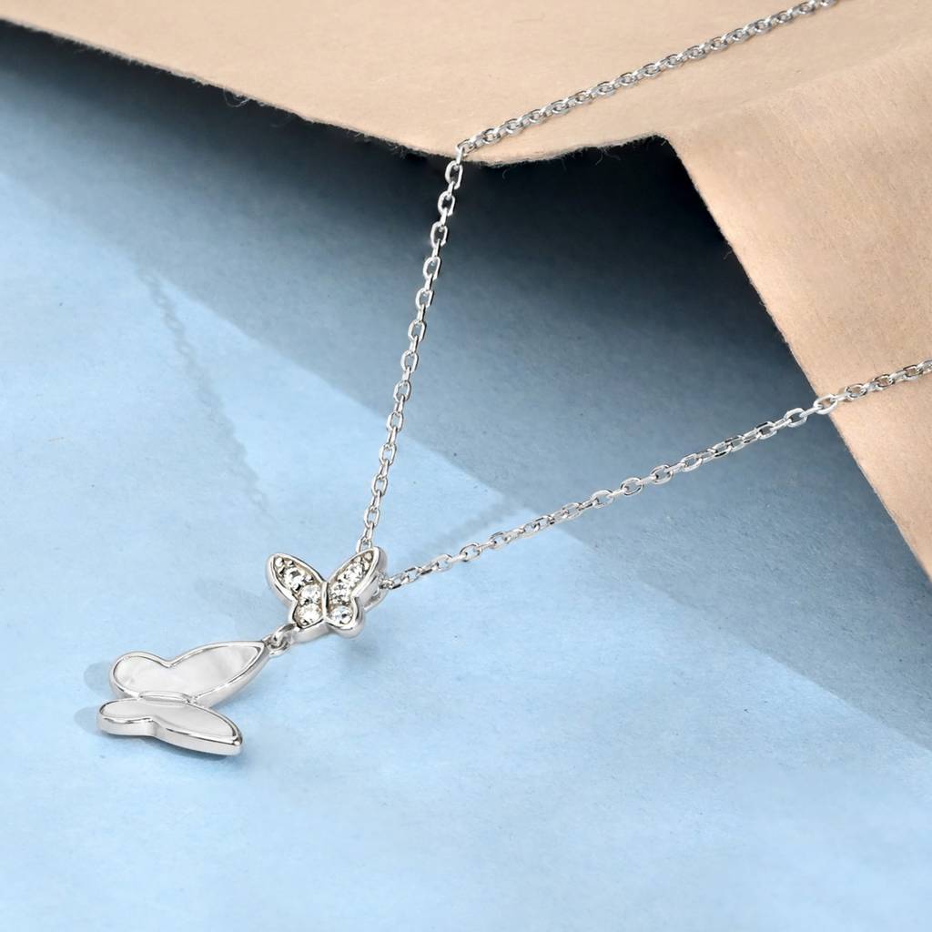 Duo Butterfly Necklace : BCNC271