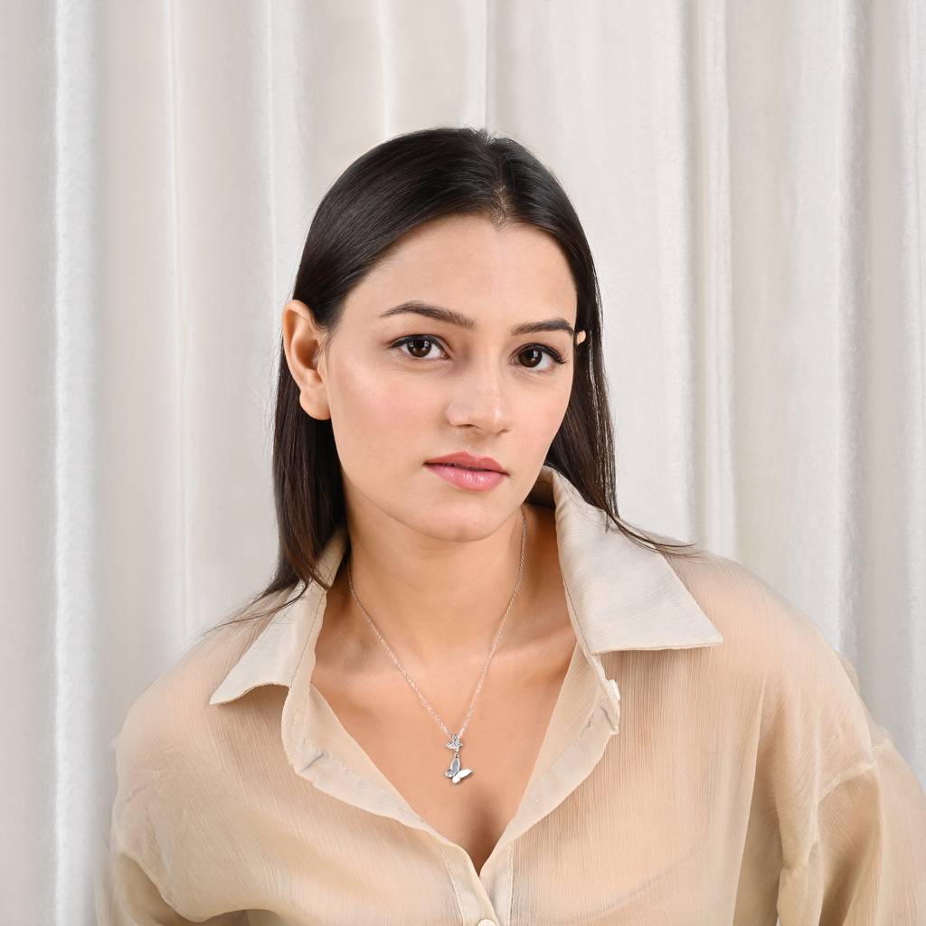 Duo Butterfly Necklace : BCNC271