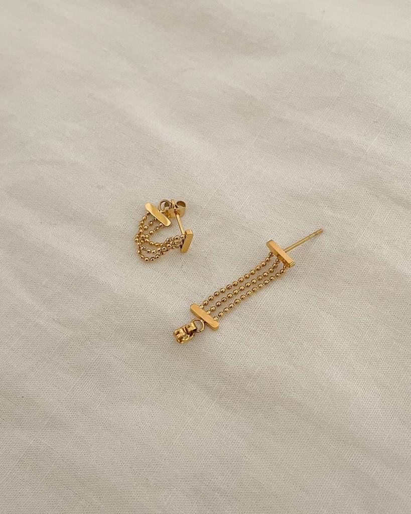 18K Gold Plated Celia Earrings : E60