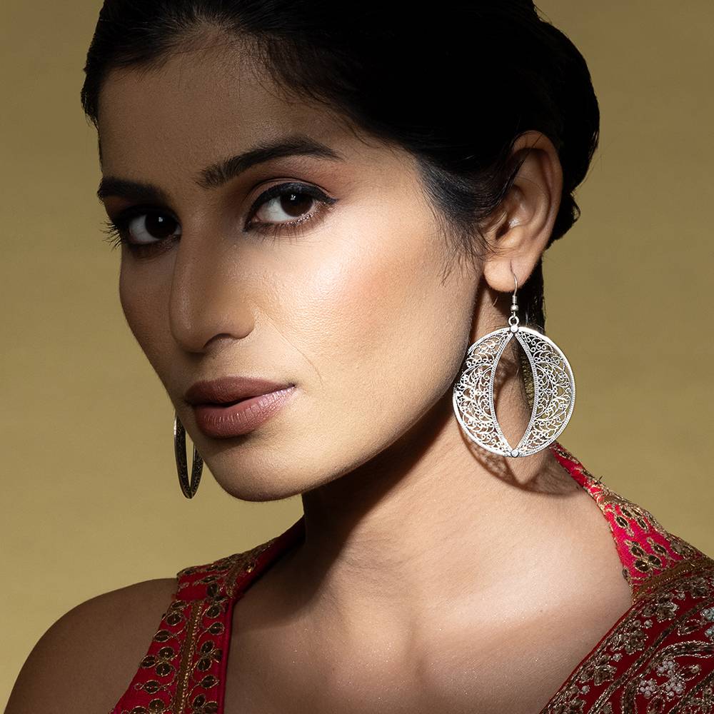 Round Filigree Earrings : BDER26