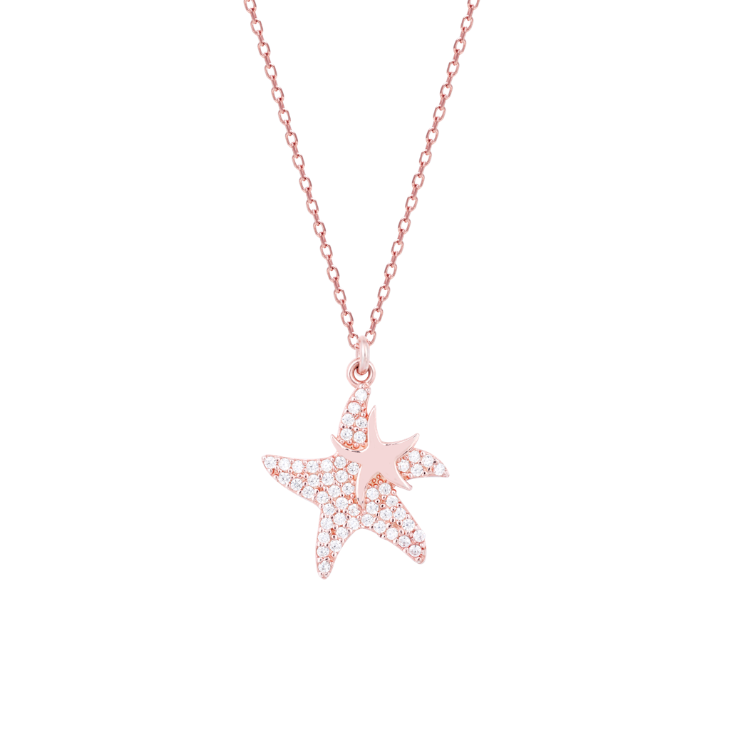 Rose Gold Star Serenity Chain Locket : BDLCL2