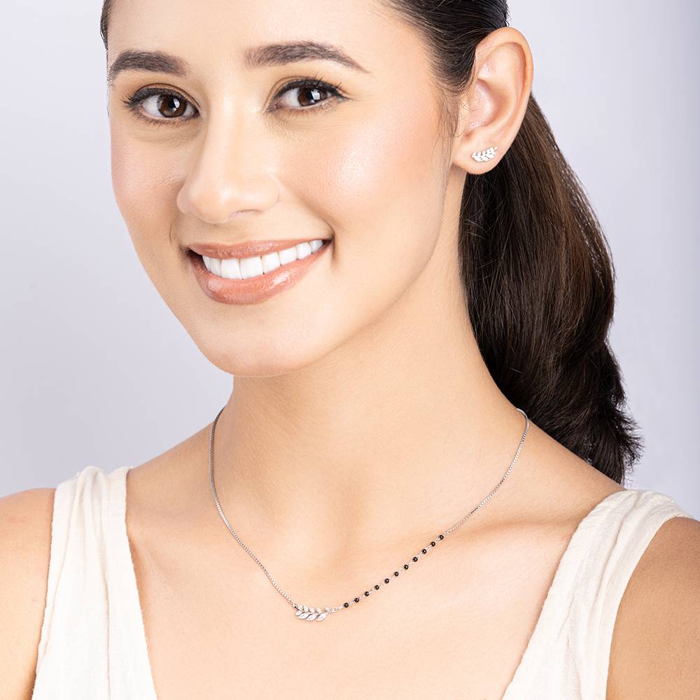 Beads And Leaf Necklace Set : BDNS200