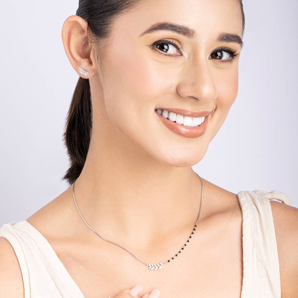 Beads And Leaf Necklace Set : BDNS200