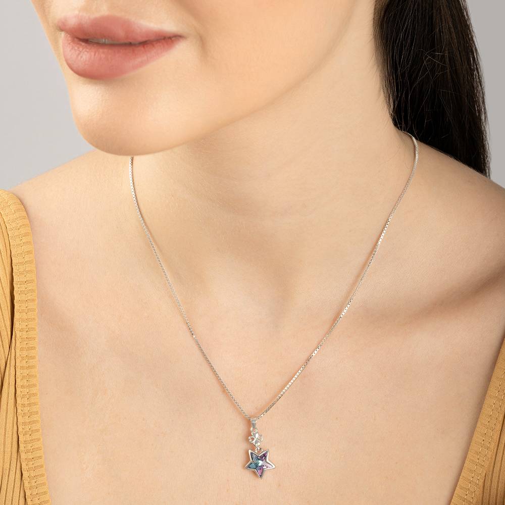 Green Starred Charm Chain Locket : BGLCL34