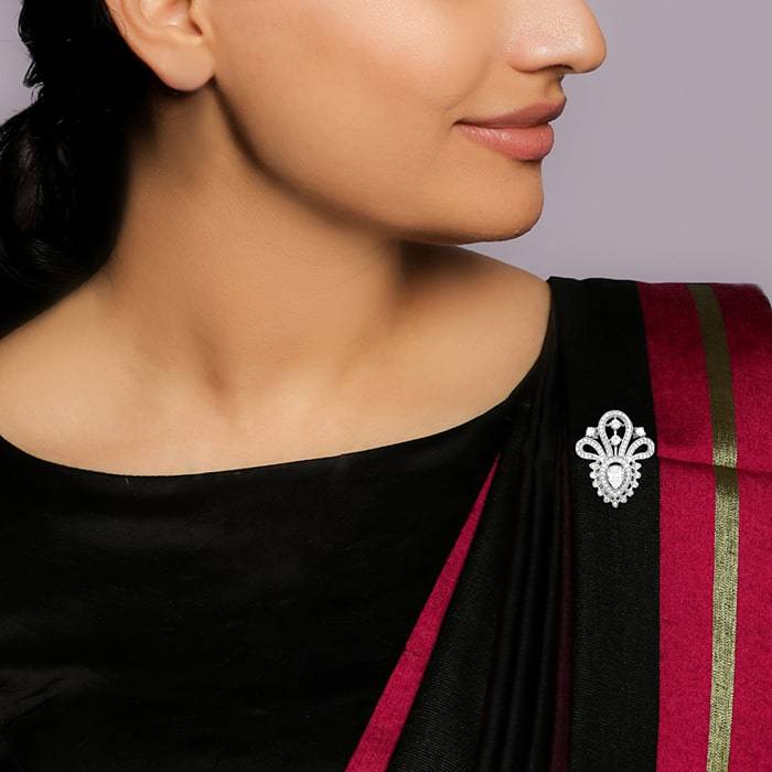 Giva 925 Sterling Silver Radiance Brooch | Gifts For Women And Girls | With Certificate Of : BH010