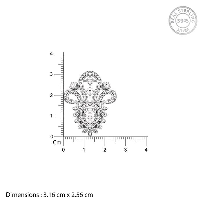 Giva 925 Sterling Silver Radiance Brooch | Gifts For Women And Girls | With Certificate Of : BH010
