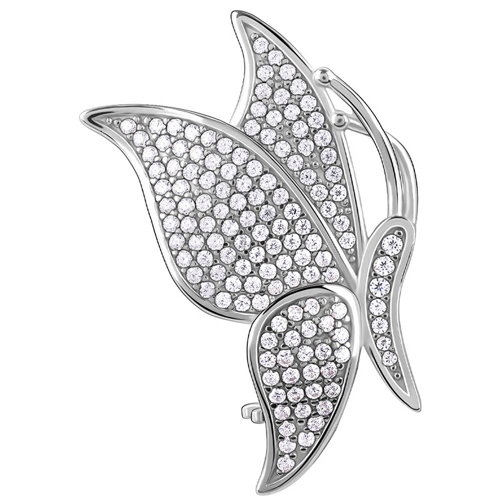 Giva 925 Silver Fluttery Butterfly Brooch| Gifts For Women And Girls | With Certificate Of Authenticity And 925 Stamp  : BH014