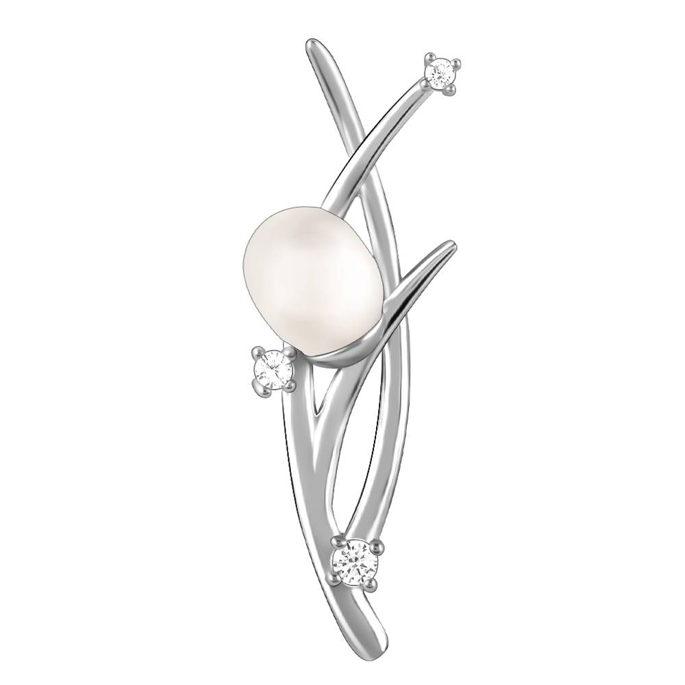 Giva 925 Silver Pearly You Brooch| Gifts For Women And Girls | With Certificate Of Authenticity And 925 Stamp | 6 Mont : BH021