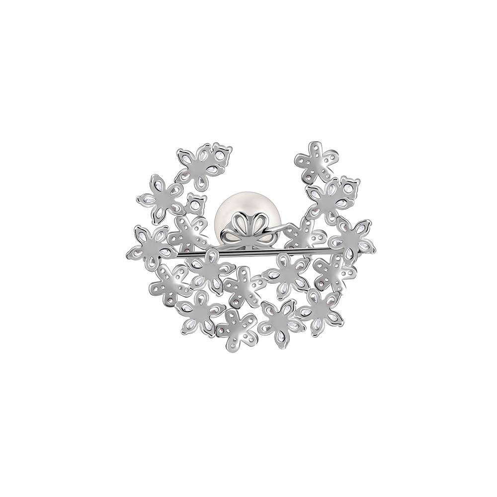 Giva 925 Silver Crescent Brooch| Gifts For Women And Girls | With Certificate Of Authenticity And 925 Stamp | 6 Months : BH023