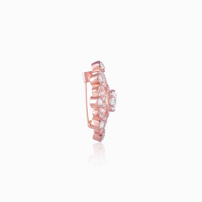 Giva 925 Sterling Silver Rose Gold Adore Me Brooch | Gifts For Women And Girls | With Cert : BH06