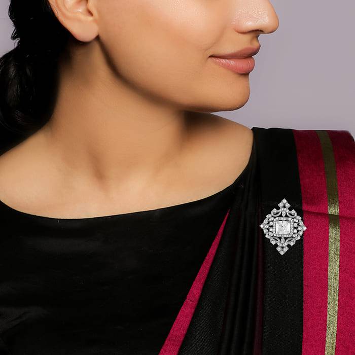Giva 925 Sterling Silver Magical Brooch | Gifts For Women And Girls | With Certificate Of  : BH07