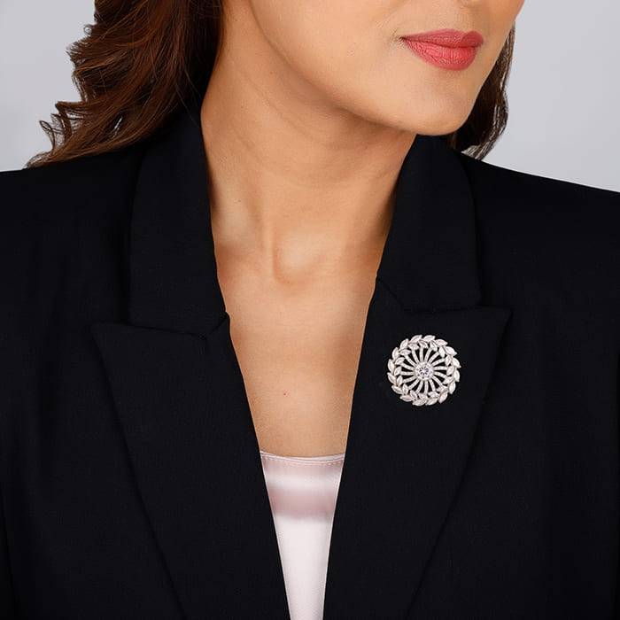 Giva 925 Sterling Silver Ferris Wheel Brooch | Gifts For Women And Girls | With Certificat : BH09