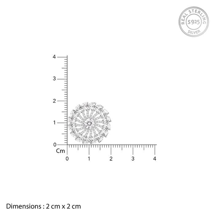 Giva 925 Sterling Silver Ferris Wheel Brooch | Gifts For Women And Girls | With Certificat : BH09