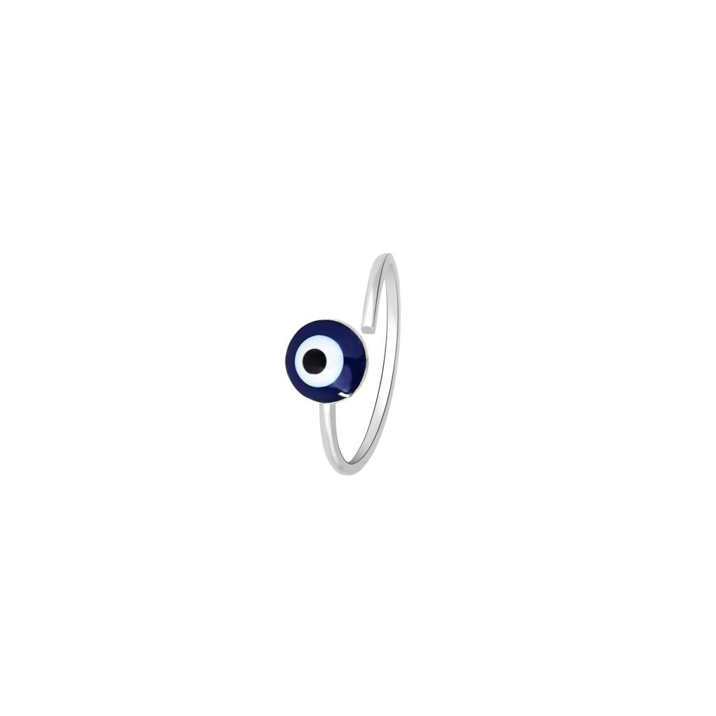 Pure Silver Evil Eye Nose Pin : BHNP643