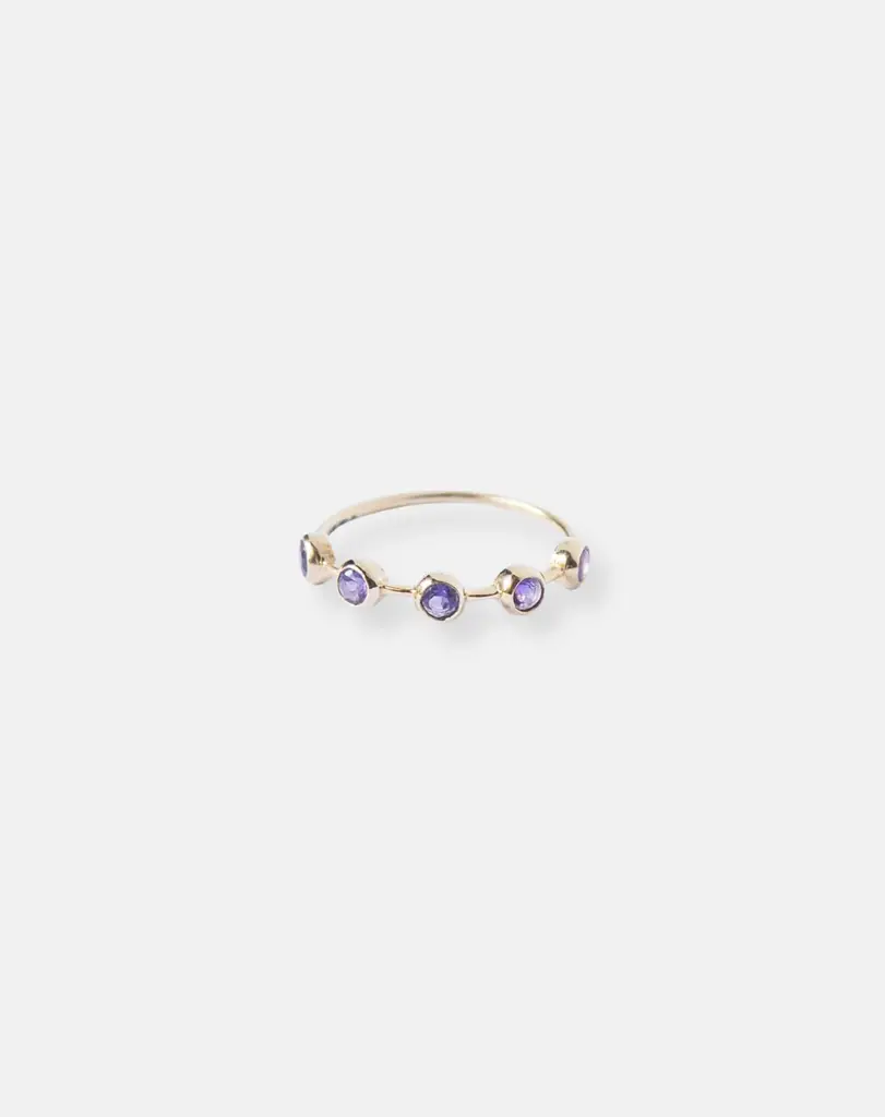 Amethyst Birthstone Ring, Aquarius : BI-Y-ARI