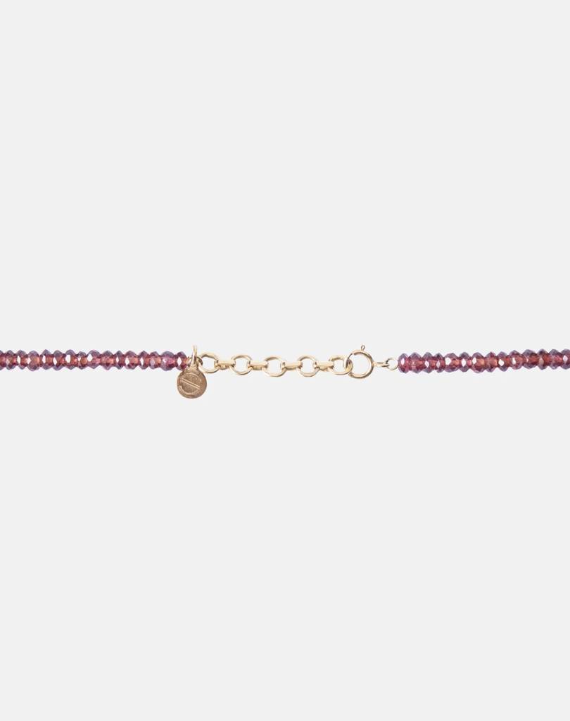 Beaded Garnet Necklace, Capricorn : BI-Y-GNE