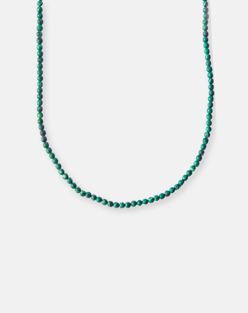 Beaded Malachite Necklace, Taurus : BI-Y-MNE