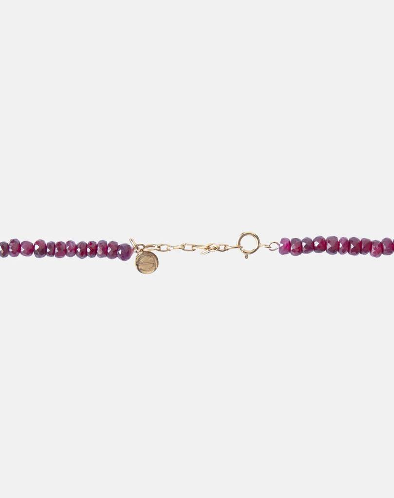 Beaded Ruby Necklace, Cancer : BI-Y-RNE