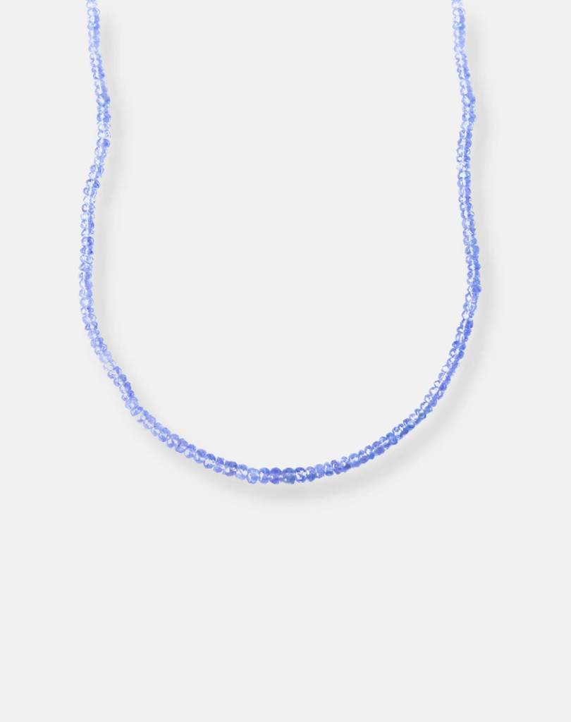 Beaded Tanzanite Necklace, Sagittarius : BI-Y-TNE