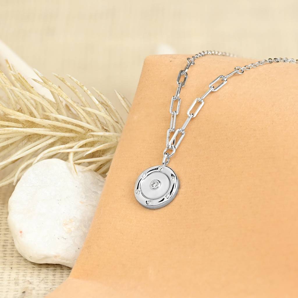 Circular Stone Necklace : BJNC412
