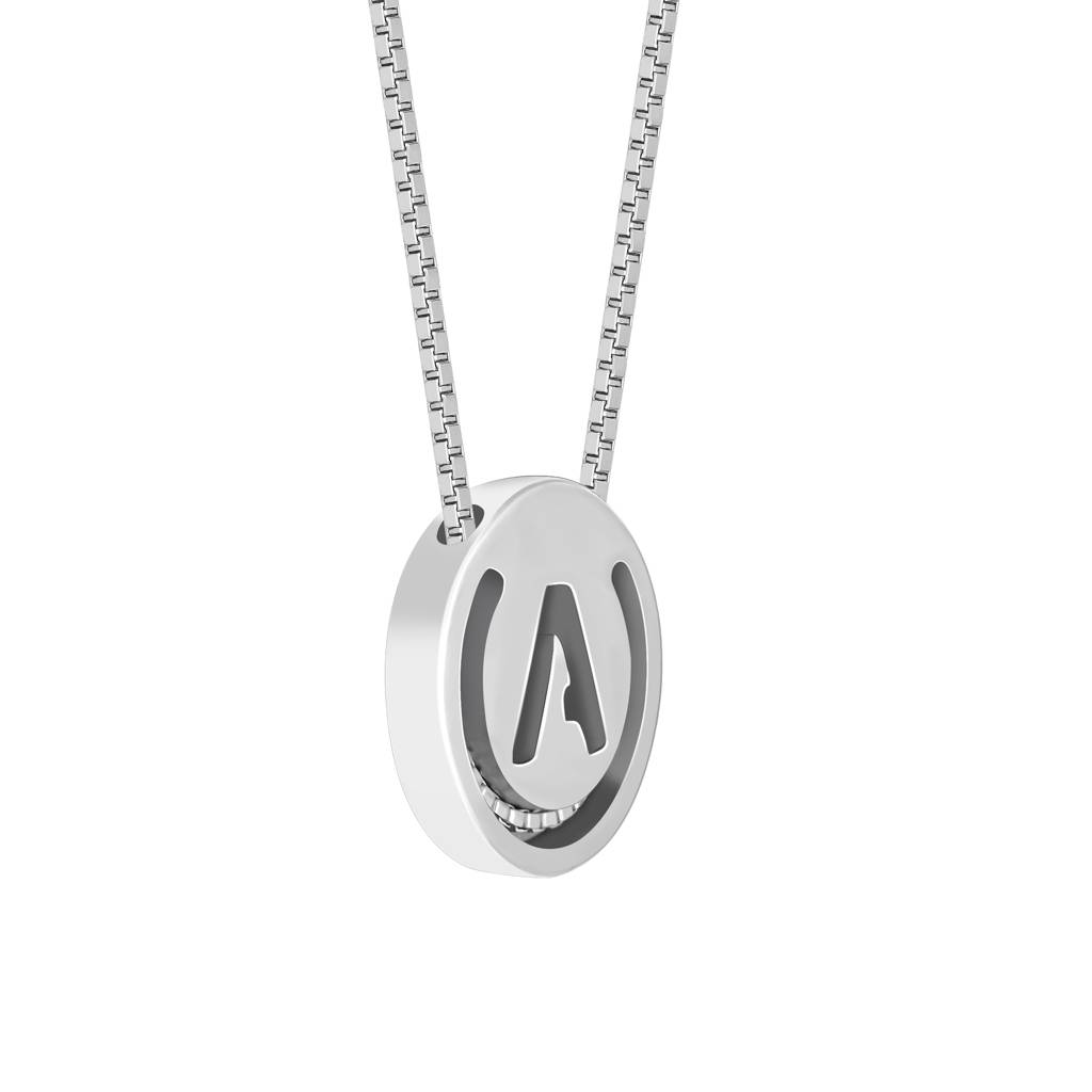 Circular Initial Necklace : BKNC426