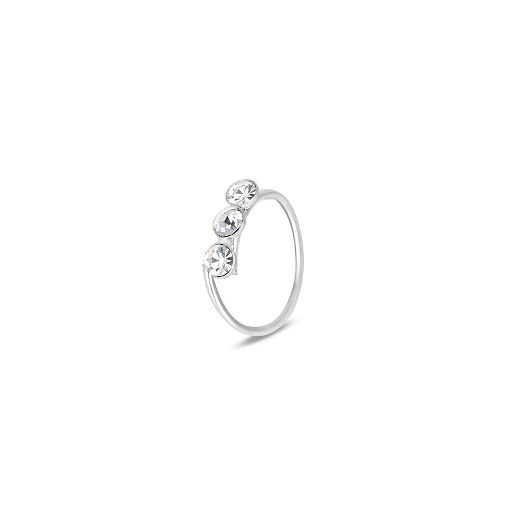 Triple Stone Nose Ring : BLNP723