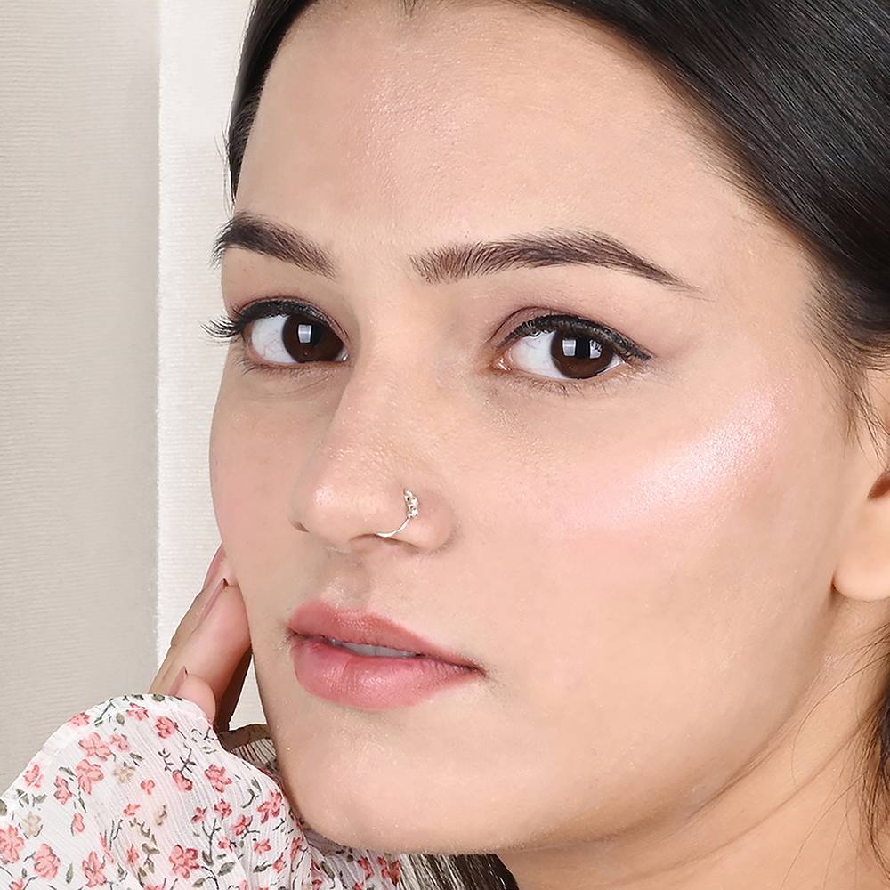 Triple Stone Nose Ring : BLNP723