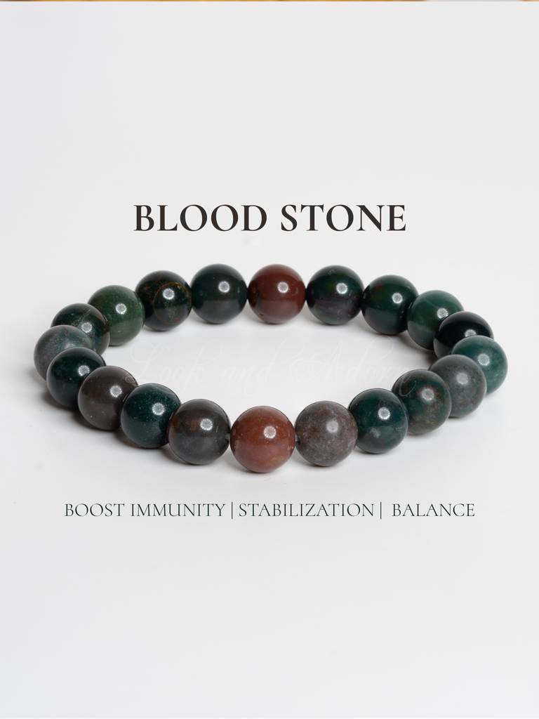 Blood Stone Bracelet : LAABL71-65-S