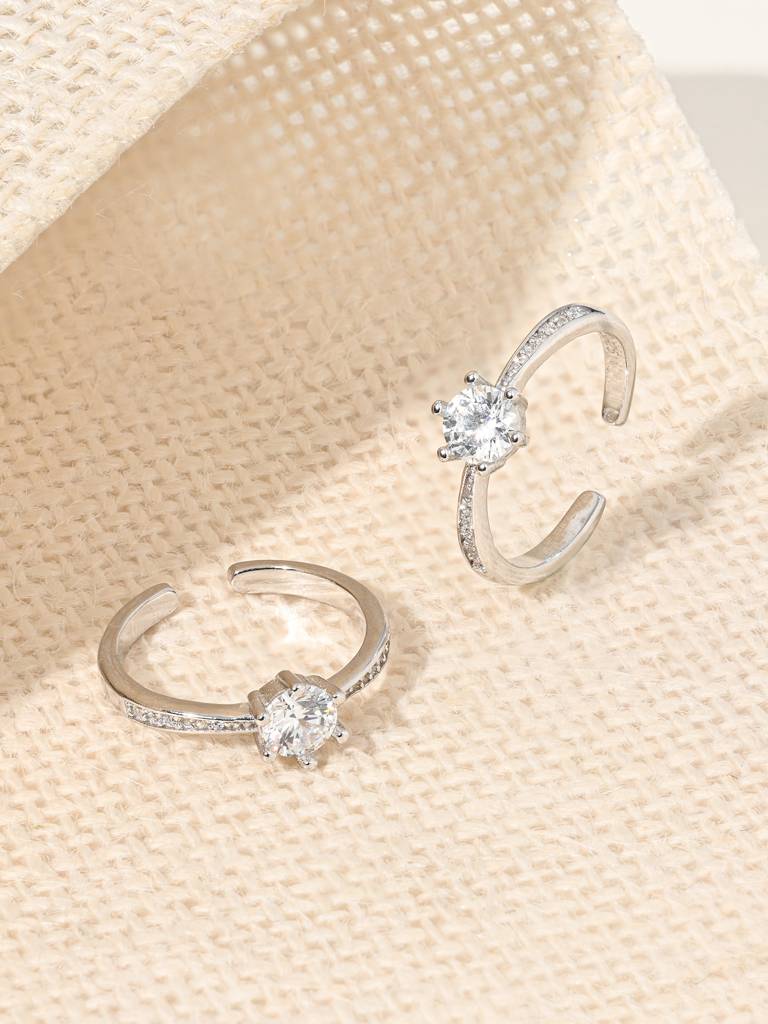 Solaira Silver Toe Ring : BLTR1797