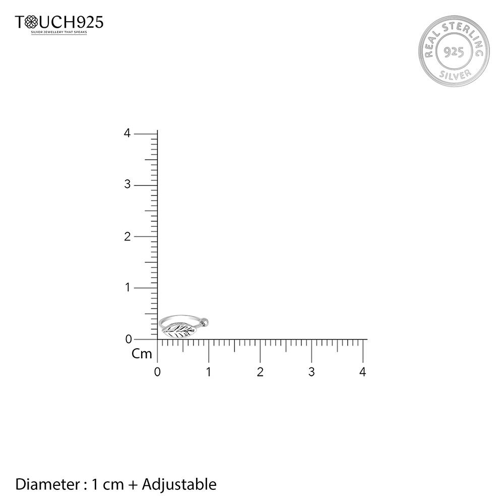 Leaf Motif Bead Nose Ring : BMNP732