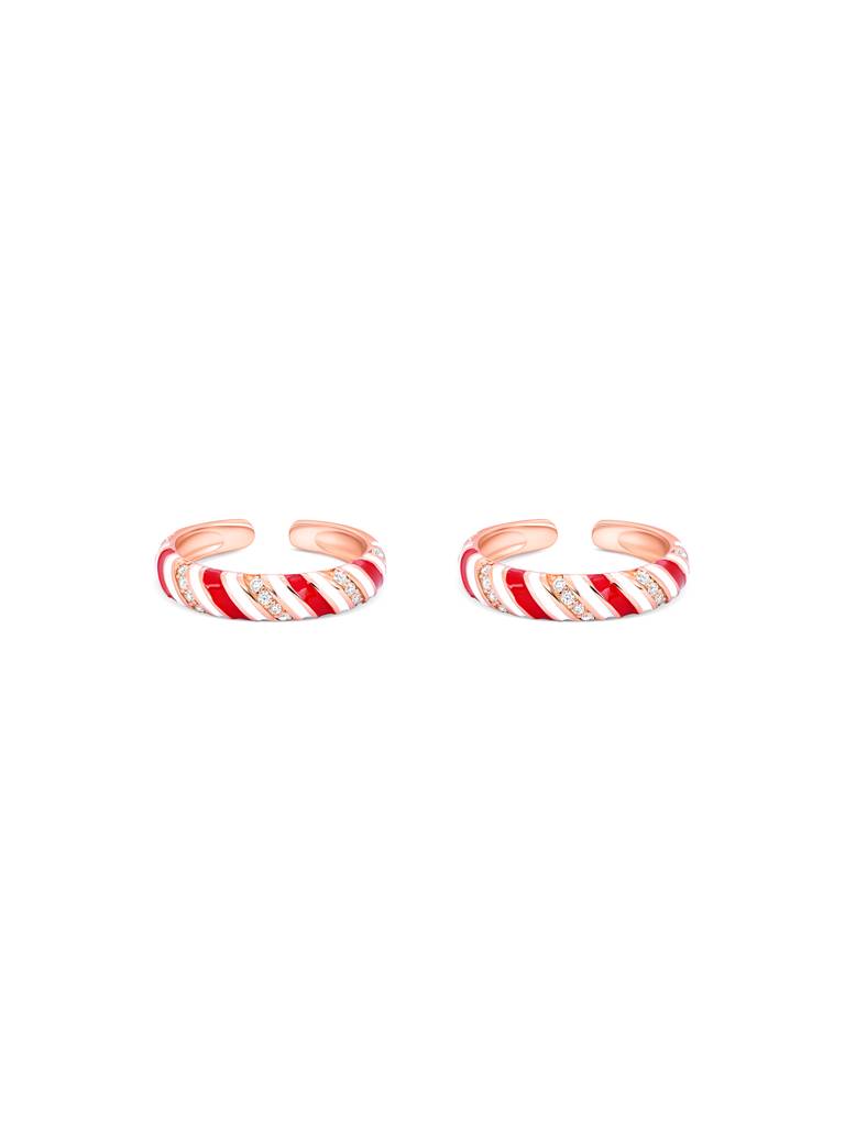 Candy Swirl Silver Toe Ring : BMTR1861